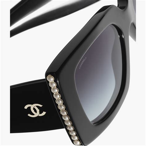 clear frame sunglasses chanel|CHANEL Sunglasses: Square Sunglasses, acetate 9165B — .